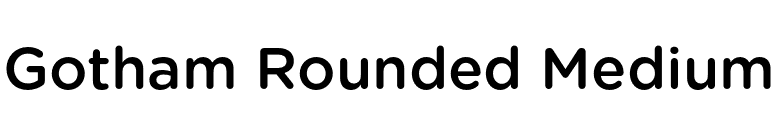 Gotham Rounded Medium font preview