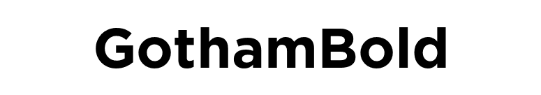 GothamBold font preview