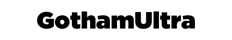 GothamUltra font preview