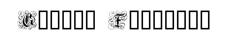 Gothic Flourish font preview