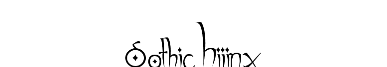 Gothic Hijinx font preview