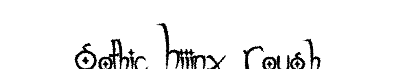 Gothic Hijinx Rough font preview
