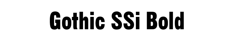Gothic SSi Bold font preview