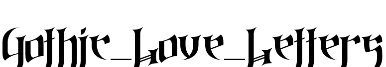 Gothic_Love_Letters font preview