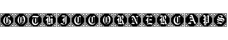 GothicCornerCaps font preview