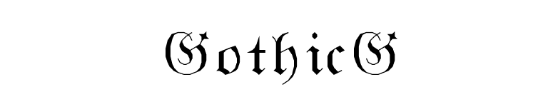GothicG font preview