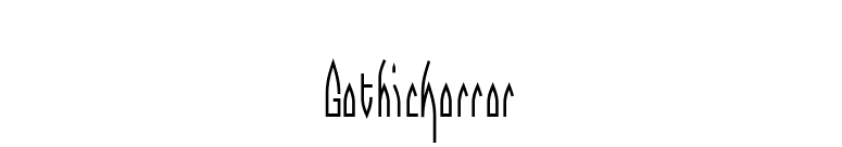 GothicHorror font preview