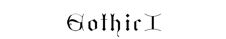 GothicI font preview