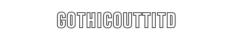 GothicOutTitD font preview