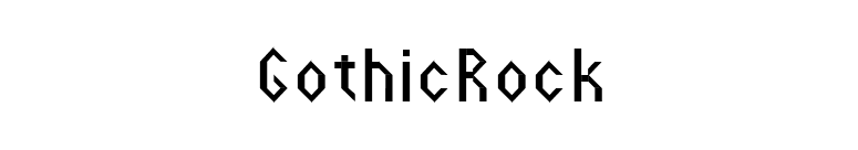 GothicRock font preview