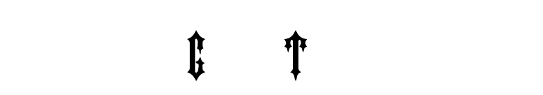 GothicType font preview