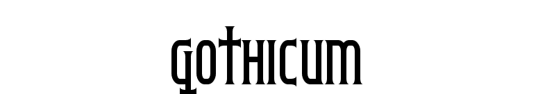 Gothicum font preview