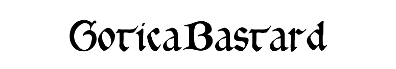GoticaBastard font preview