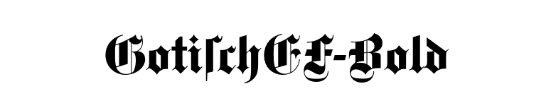 GotischEF-Bold font preview