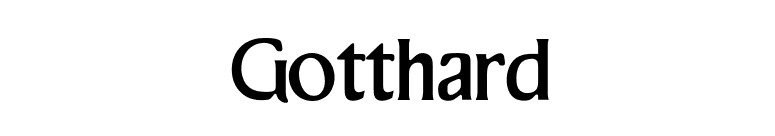 Gotthard font preview