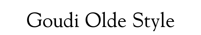 Goudi Olde Style font preview