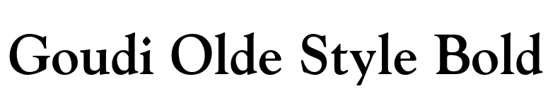 Goudi Olde Style Bold font preview