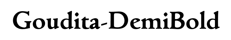 Goudita-DemiBold font preview