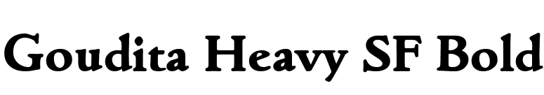 Goudita Heavy SF Bold font preview
