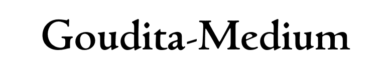 Goudita-Medium font preview