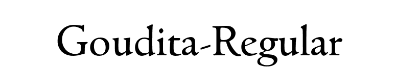 Goudita-Regular font preview