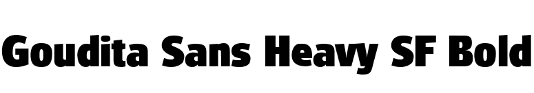 Goudita Sans Heavy SF Bold font preview