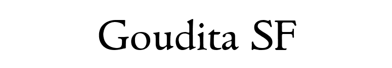 Goudita SF font preview