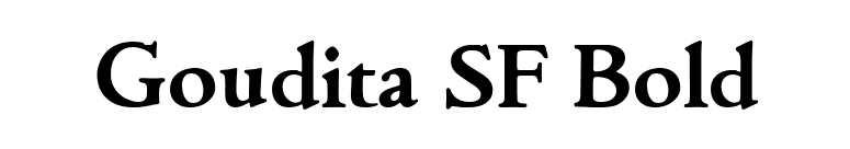 Goudita SF Bold font preview