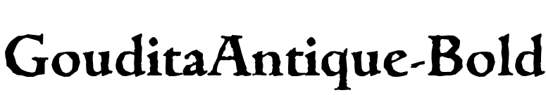 GouditaAntique-Bold font preview