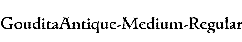 GouditaAntique-Medium-Regular font preview
