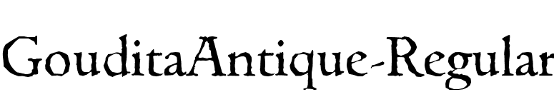 GouditaAntique-Regular font preview