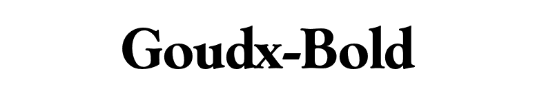 Goudx-Bold font preview