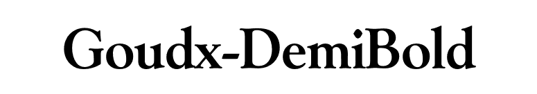 Goudx-DemiBold font preview
