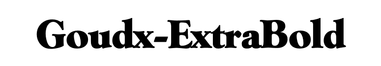 Goudx-ExtraBold font preview