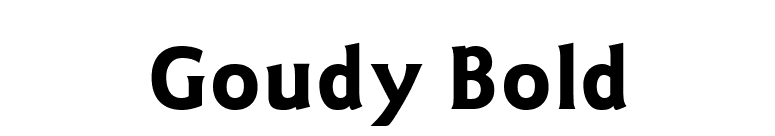 Goudy Bold font preview