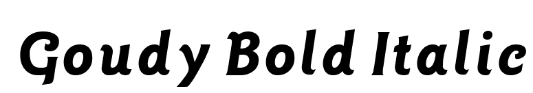 Goudy Bold Italic font preview