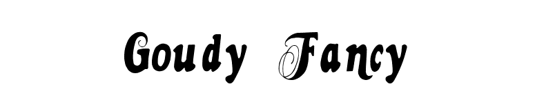 Goudy Fancy font preview