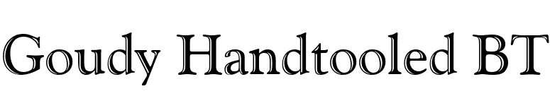 Goudy Handtooled BT font preview