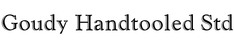 Goudy Handtooled Std font preview