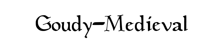Goudy-Medieval font preview