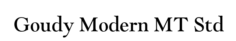 Goudy Modern MT Std font preview