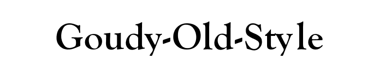 Goudy-Old-Style font preview