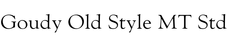 Goudy Old Style MT Std font preview