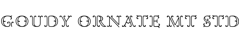 Goudy Ornate MT Std font preview