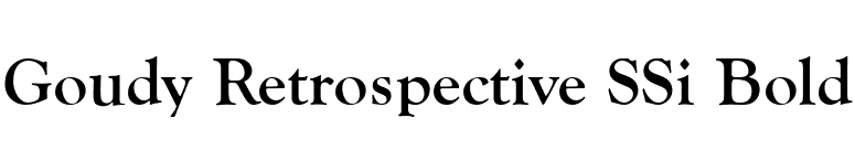 Goudy Retrospective SSi Bold font preview