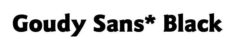 Goudy Sans* Black font preview