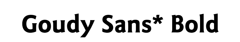 Goudy Sans* Bold font preview
