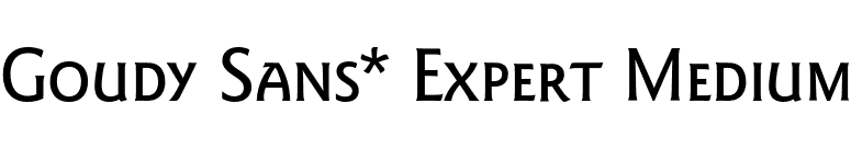Goudy Sans* Expert Medium font preview