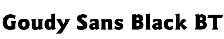 Goudy Sans Black BT font preview