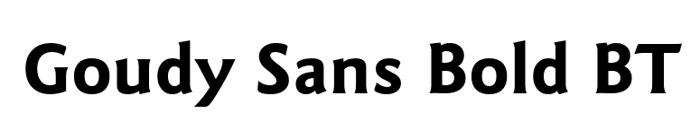 Goudy Sans Bold BT font preview